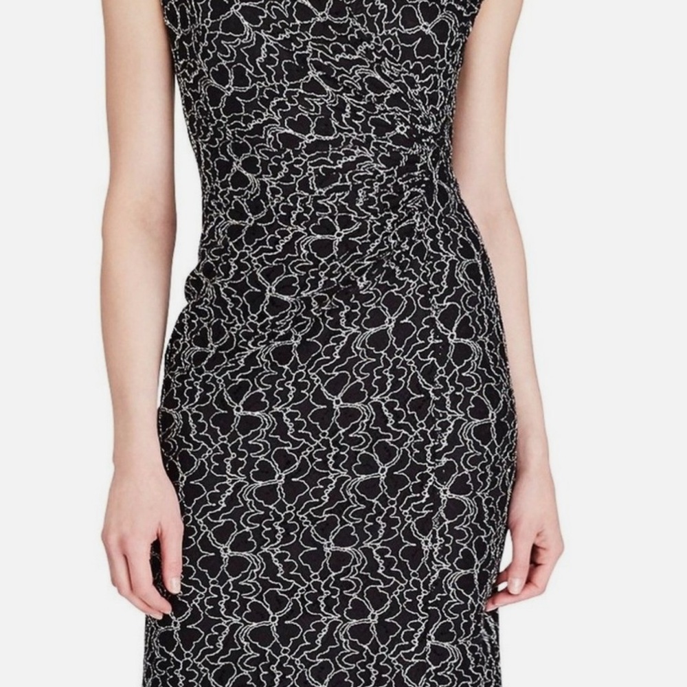 American Living Black and White Lace Midi Dress - Picture 5 of 10